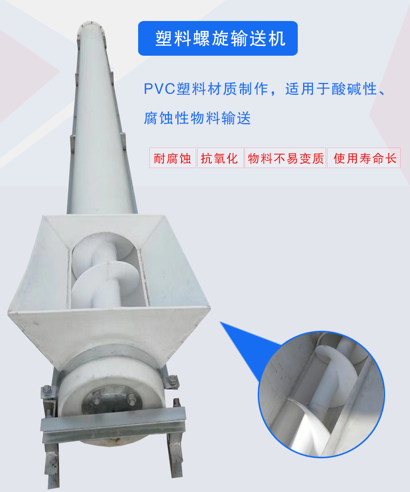 PVC塑料材質(zhì)制作,適用于酸堿性、腐蝕性物料輸送