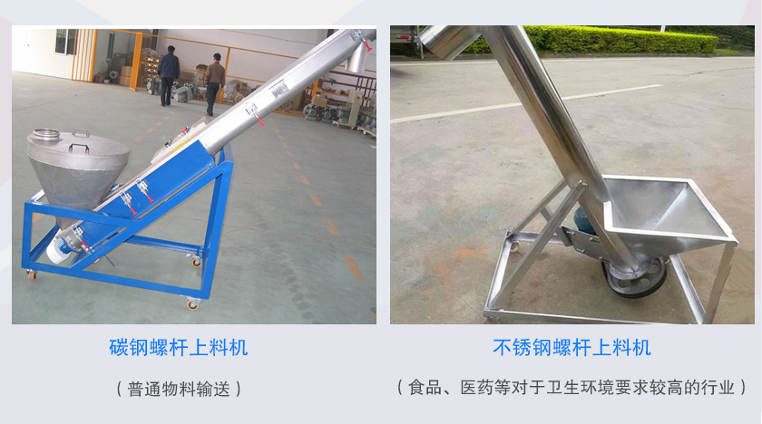 螺桿上料機(jī)材質(zhì)分類(lèi)